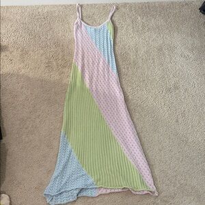 VRG GRL Pastel Maxi Dress